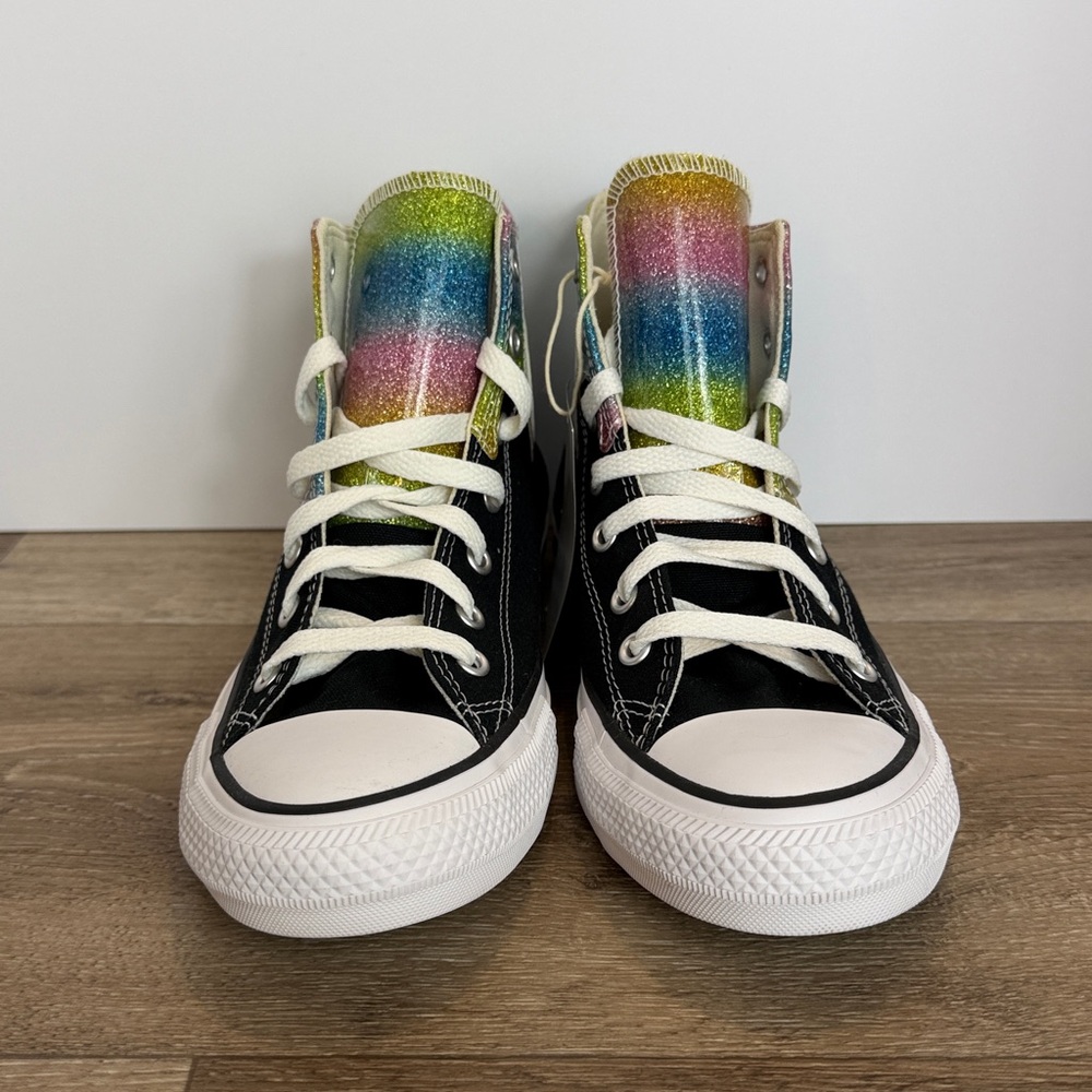 Converse Chuck Taylor High Dip Rainbow Glitter High-Top Sneakers - Picture 2 of 7